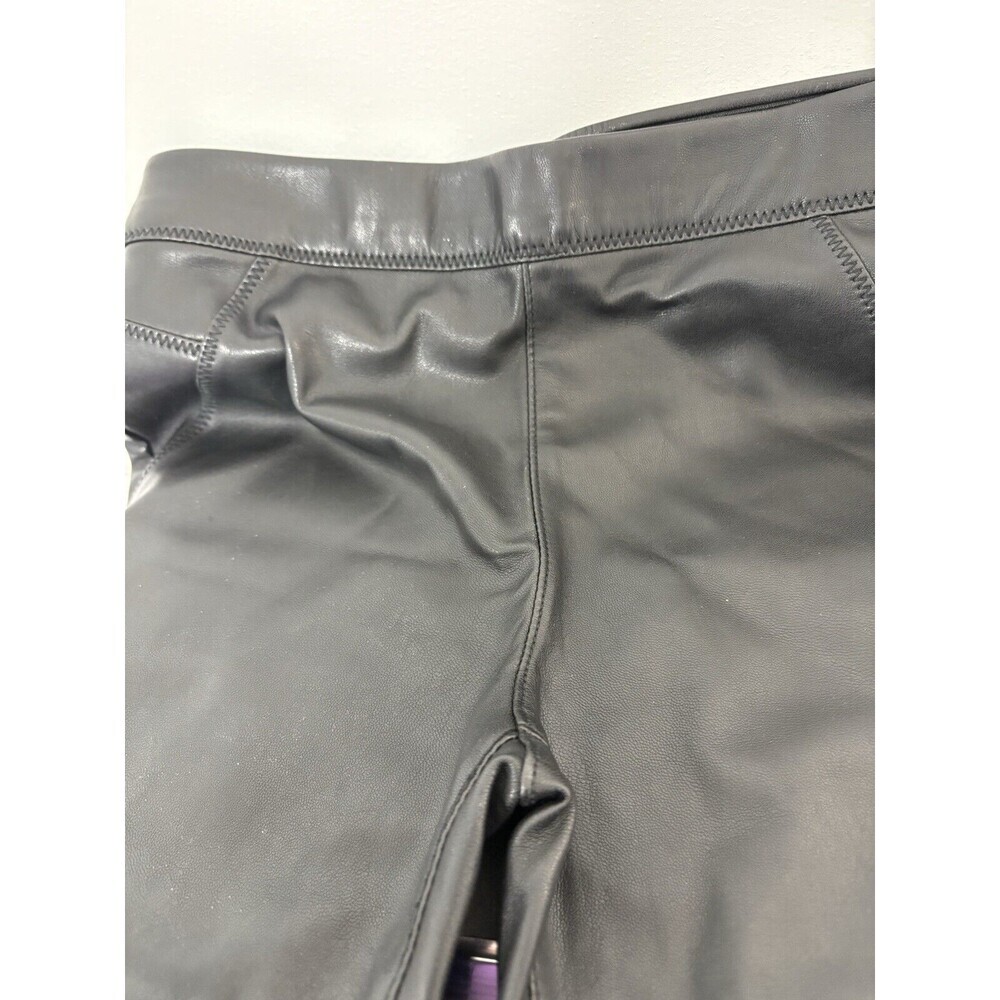 Free People‎ Vegan Leather "Never Let You Go" Leggings Pants Women's Black